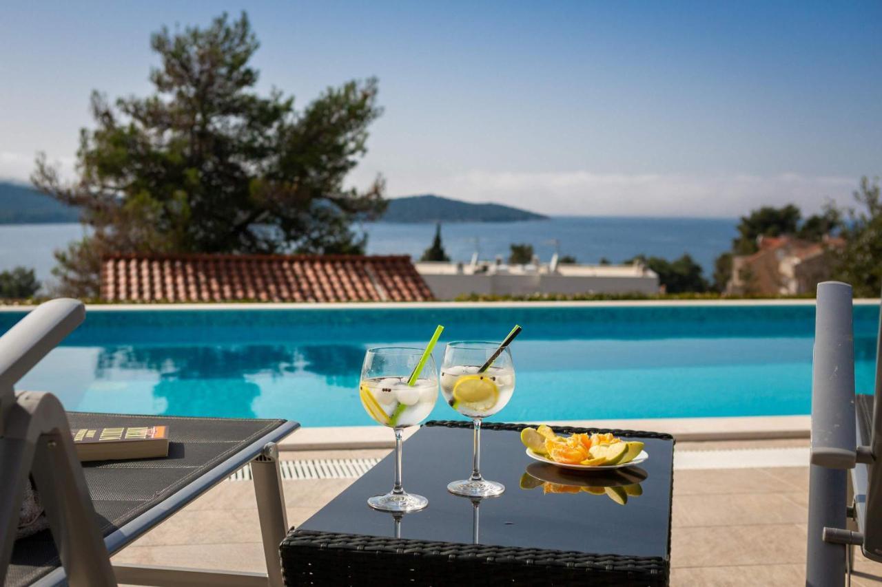 Villa Tela With Pool Zaboric Buitenkant foto
